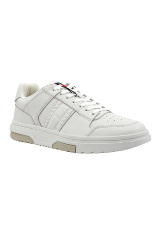 TOMMY HILFIGER The Brooklyn Sneaker Uomo Ecru Bianco EM0EM01283 - Sandrini Calzature e Abbigliamento