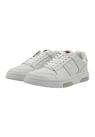 TOMMY HILFIGER The Brooklyn Sneaker Uomo Ecru Bianco EM0EM01283 - Sandrini Calzature e Abbigliamento