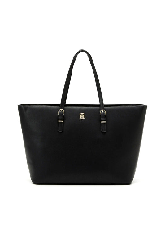 TOMMY HILFIGER Timeless Borsa Tote Donna Nero AW0AW13152 - Sandrini Calzature e Abbigliamento