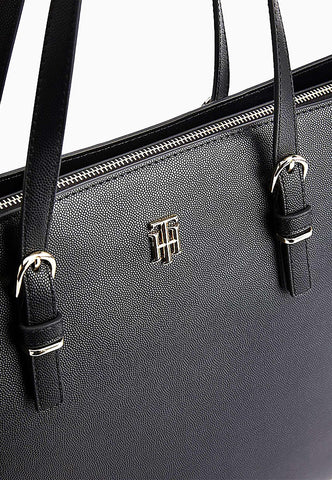 TOMMY HILFIGER Timeless Borsa Tote Donna Nero AW0AW13152 - Sandrini Calzature e Abbigliamento