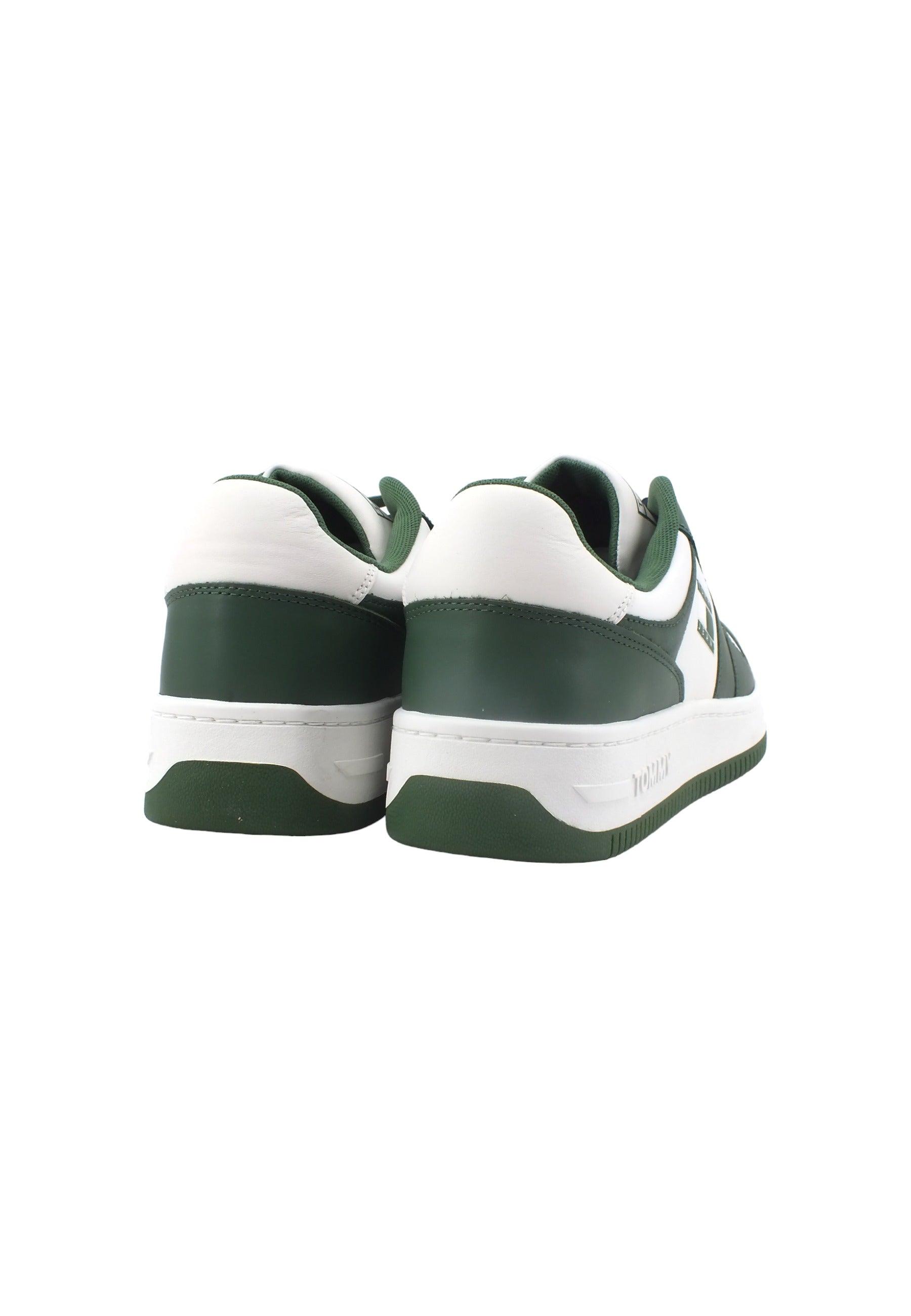 TOMMY HILFIGER Tjm Basket Premium Sneaker Uomo Urban Green EM0EM01216 - Sandrini Calzature e Abbigliamento