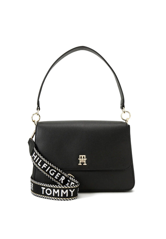 TOMMY HILFIGER Tommy Life Shoulder Borsa Black AW0AW14510 - Sandrini Calzature e Abbigliamento