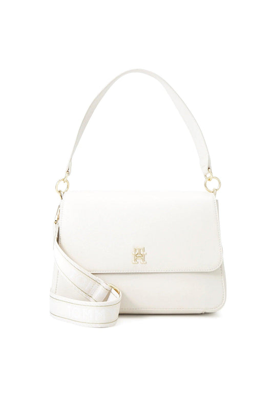 TOMMY HILFIGER Tommy Life Shoulder Borsa White AW0AW14510 - Sandrini Calzature e Abbigliamento