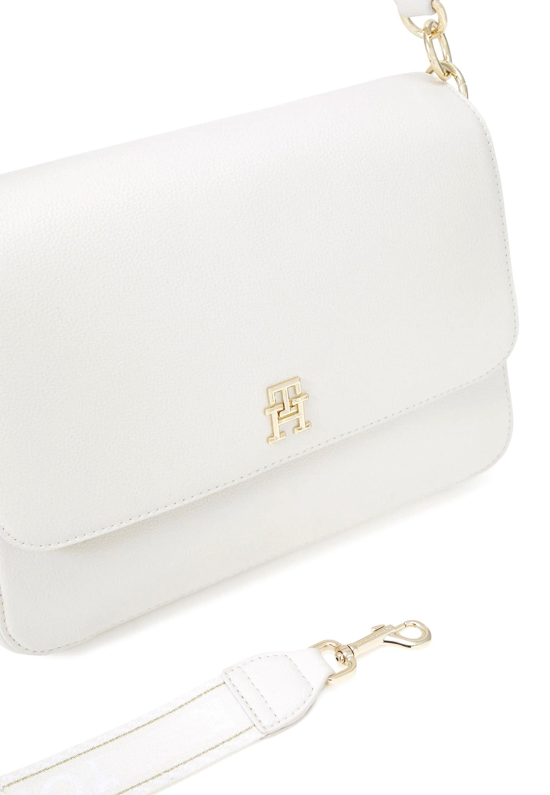 TOMMY HILFIGER Tommy Life Shoulder Borsa White AW0AW14510 - Sandrini Calzature e Abbigliamento