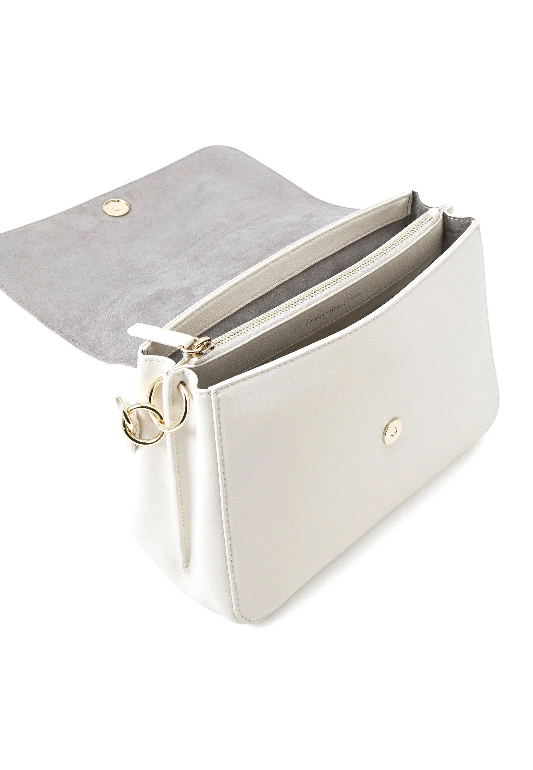TOMMY HILFIGER Tommy Life Shoulder Borsa White AW0AW14510 - Sandrini Calzature e Abbigliamento