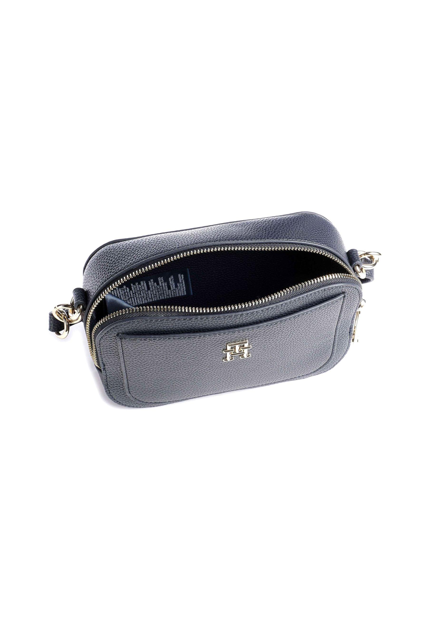 TOMMY HILFIGER Tracolla Camera Bag Space Blue AW0AW14501 - Sandrini Calzature e Abbigliamento