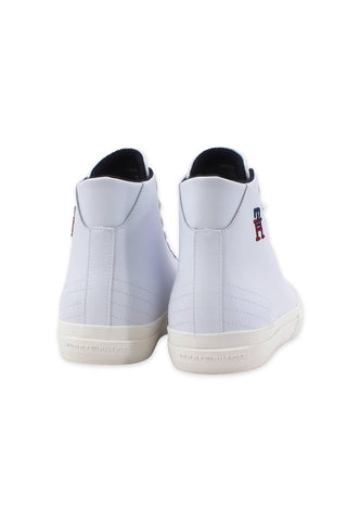 TOMMY HILFIGER Vulc Street Hi Sneaker Uomo White FM0FM04739 - Sandrini Calzature e Abbigliamento