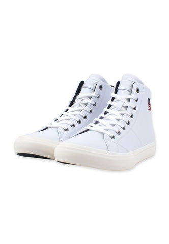 TOMMY HILFIGER Vulc Street Hi Sneaker Uomo White FM0FM04739 - Sandrini Calzature e Abbigliamento