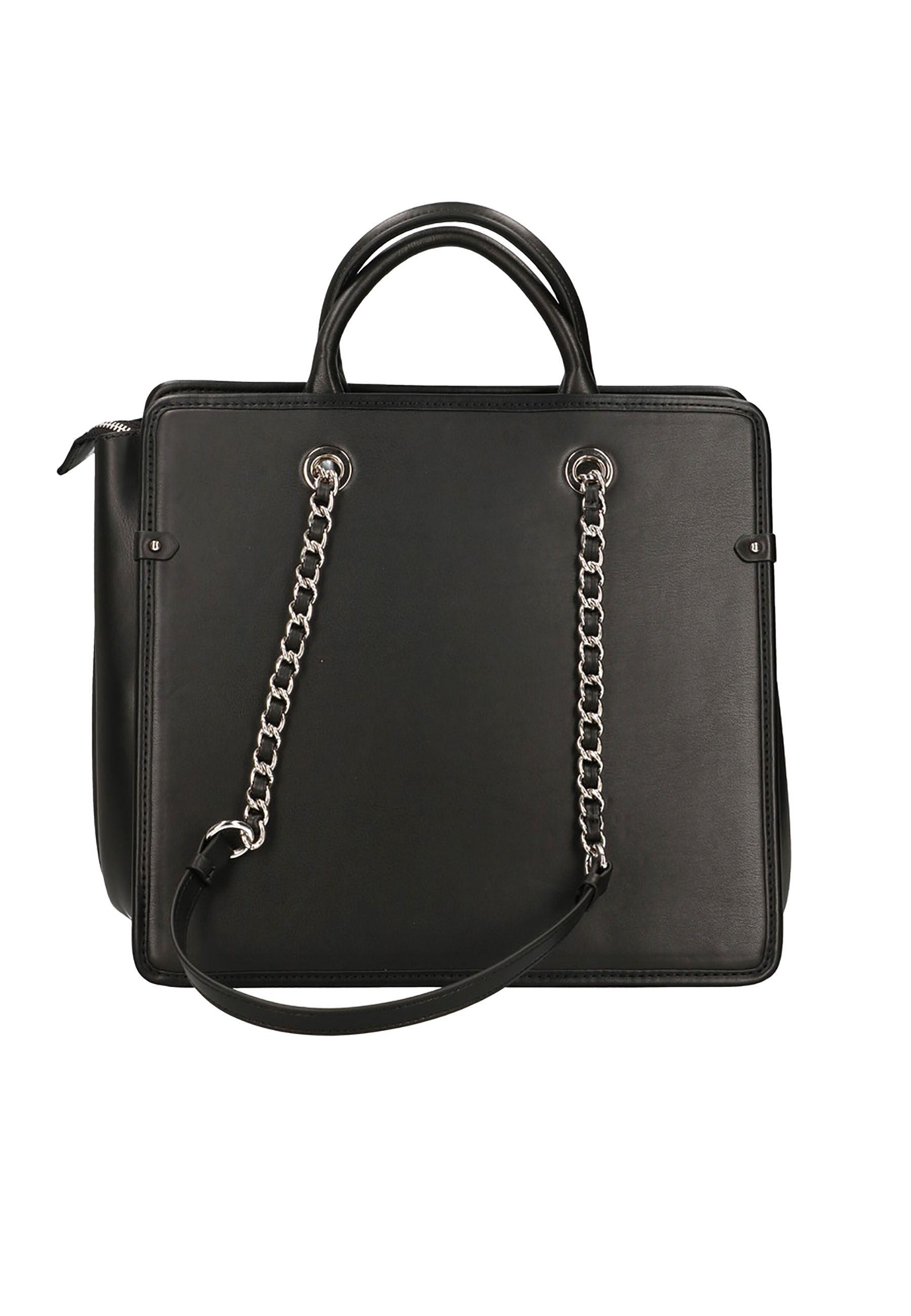 TRUSSARDI Dune Borsa Shopping Mid Black 75B01374 - Sandrini Calzature e Abbigliamento