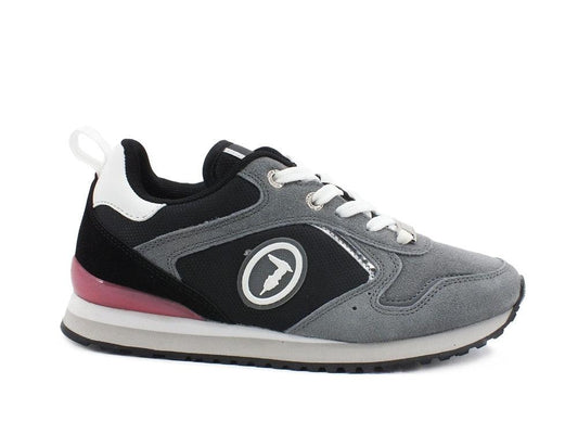 TRUSSARDI Kiwi Cordura Suede Sneaker Donna Ash Silver Bounganville 79A00556 - Sandrini Calzature e Abbigliamento