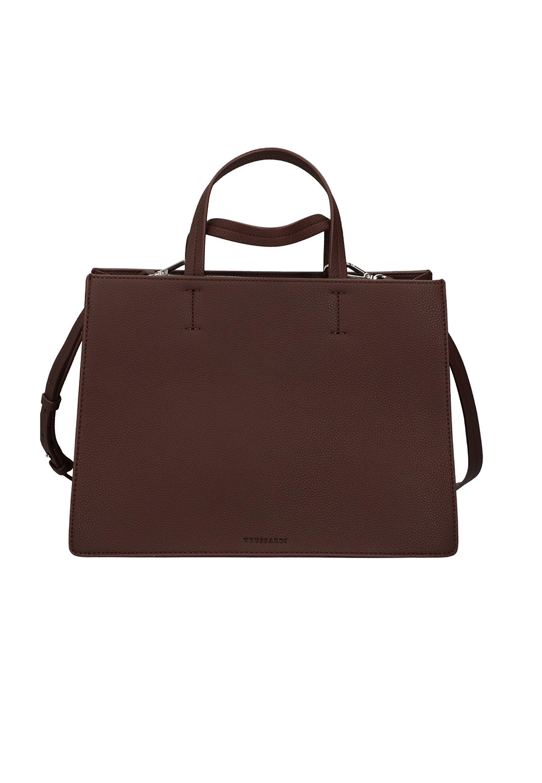 TRUSSARDI Nadir Borsa Tote Chocolate Plum 75B01363 - Sandrini Calzature e Abbigliamento
