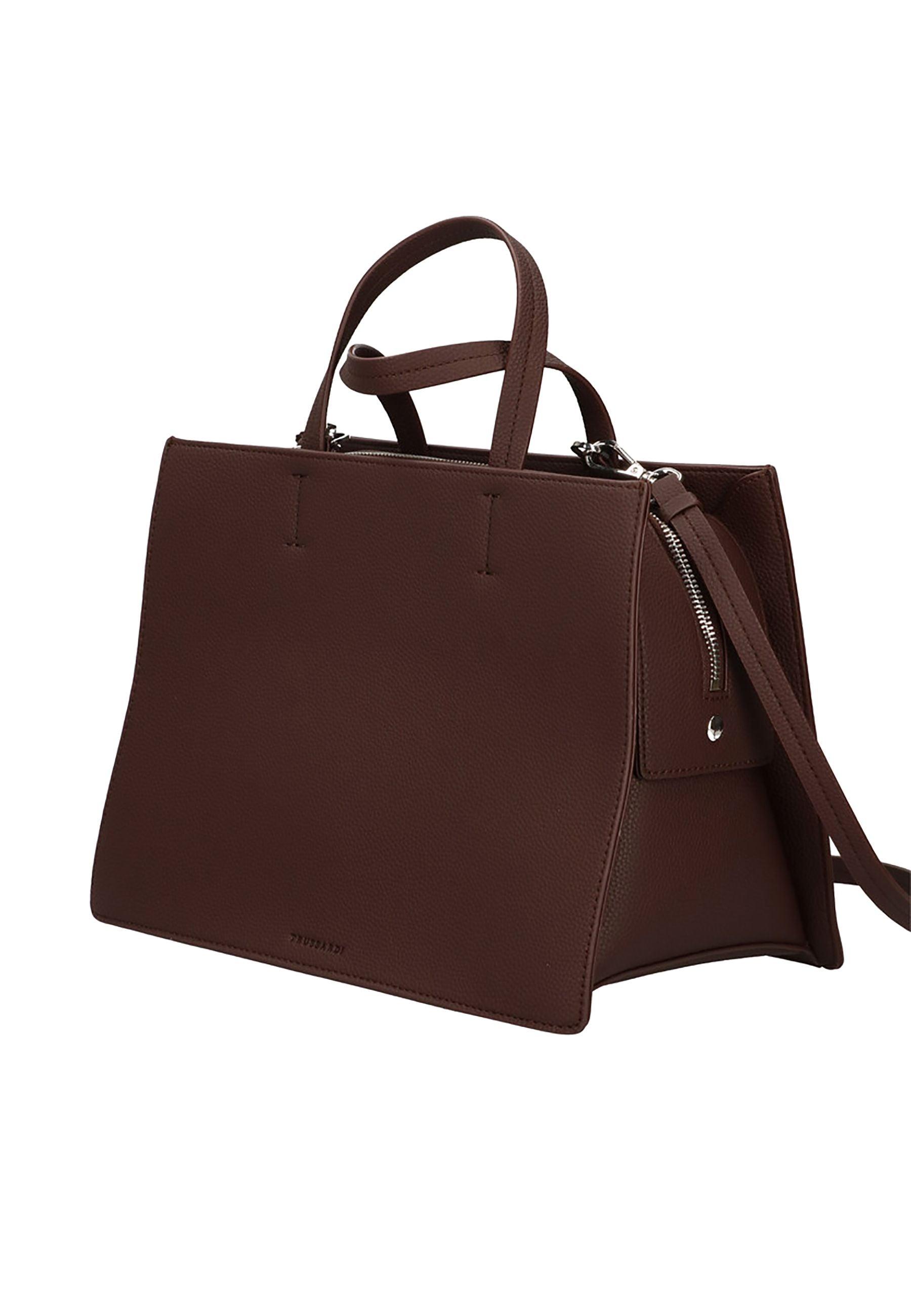 TRUSSARDI Nadir Borsa Tote Chocolate Plum 75B01363 - Sandrini Calzature e Abbigliamento