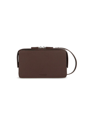 TRUSSARDI Nadir Camera Bag Tracolla Chocolate Plum 75B01367 - Sandrini Calzature e Abbigliamento