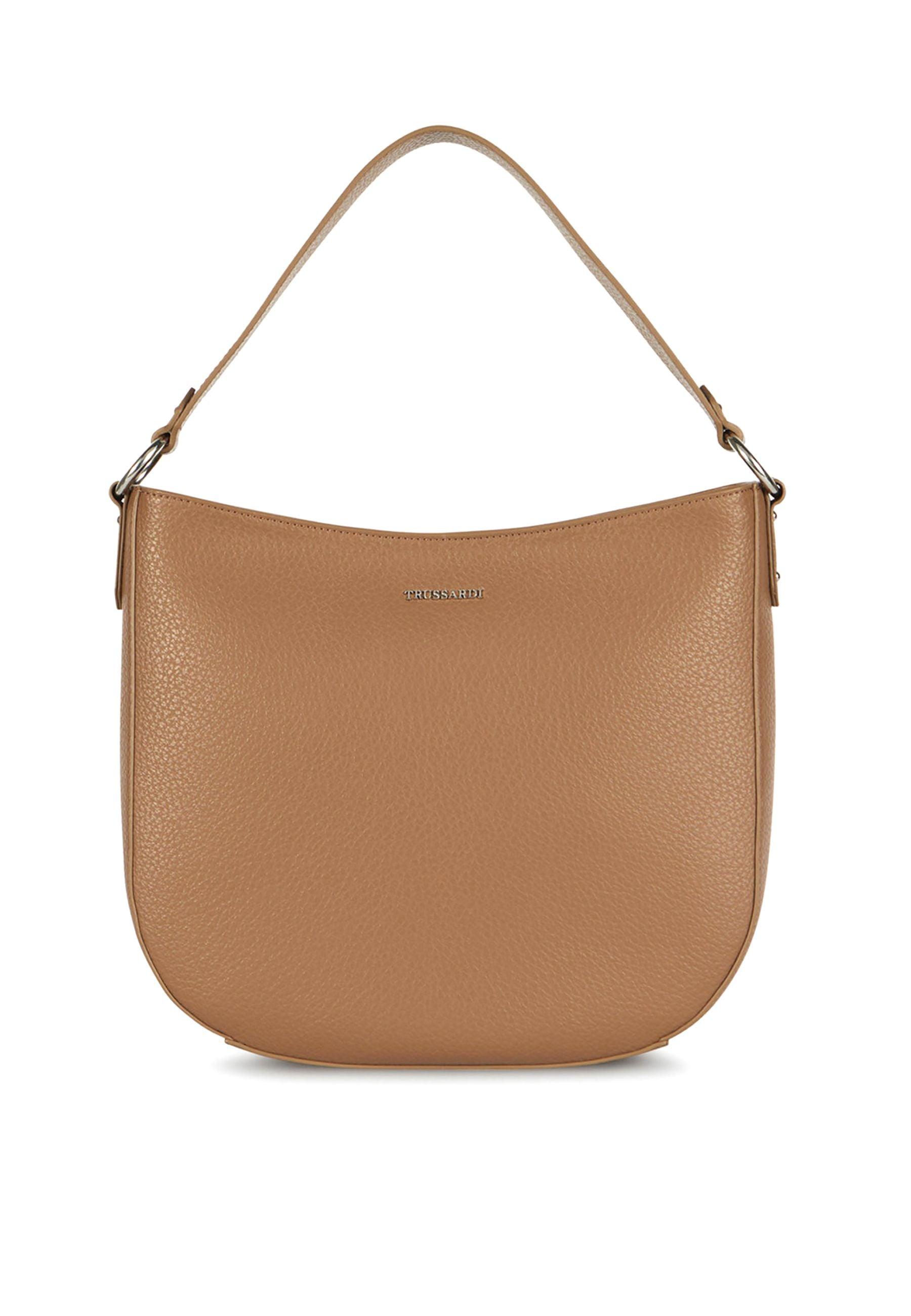 TRUSSARDI New Lisbona Borsa Hobo Marrone Beaver 75B01425 - Sandrini Calzature e Abbigliamento