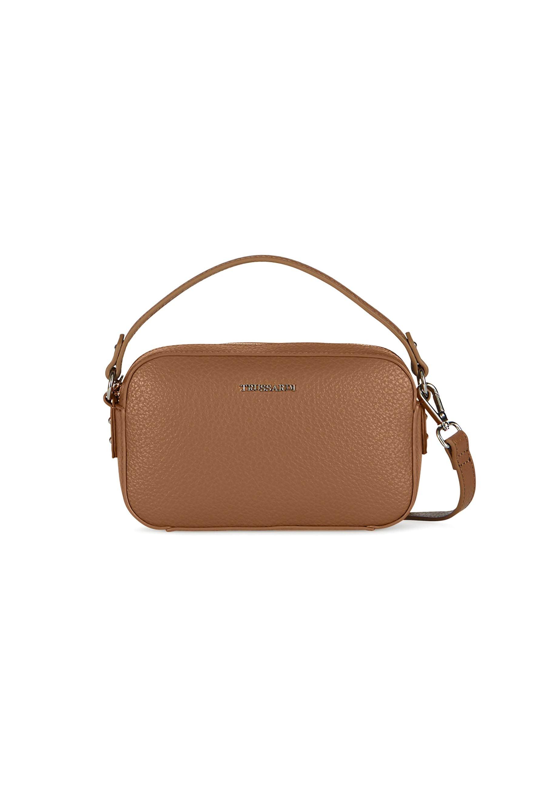 TRUSSARDI New Lisbona Camera Bag Borsa Marrone Beaver 75B01426 - Sandrini Calzature e Abbigliamento