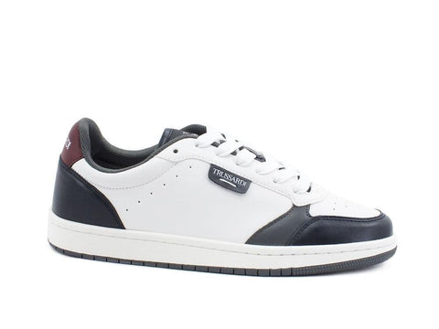 TRUSSARDI Scinus PU Sneaker White Blue Grey Bordeaux 77A00271 - Sandrini Calzature e Abbigliamento