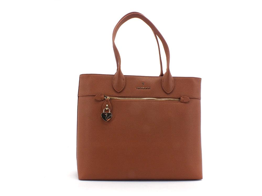 TRUSSARDI Shopper Grana Cervo Borsa - Sandrini Calzature e Abbigliamento