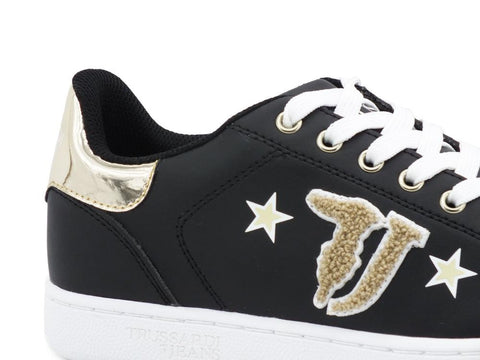 TRUSSARDI Sneaker Black Lt Gold 79A00419 - Sandrini Calzature e Abbigliamento