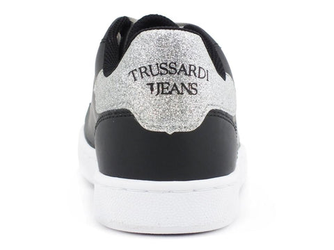 TRUSSARDI Sneaker Black Silver 79A00423 - Sandrini Calzature e Abbigliamento