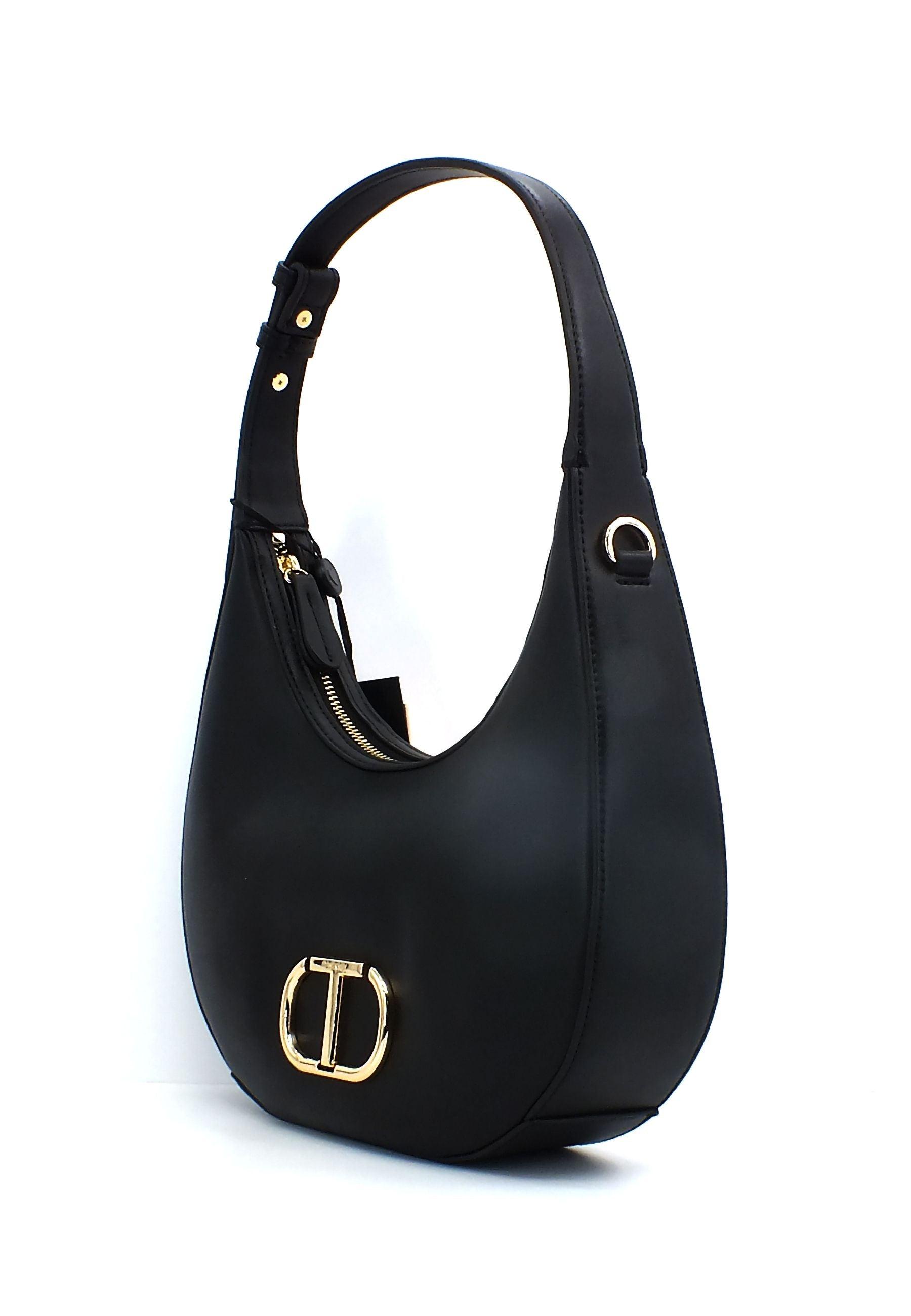 TWINSET Borsa Hobo Nero 231TB7254 - Sandrini Calzature e Abbigliamento
