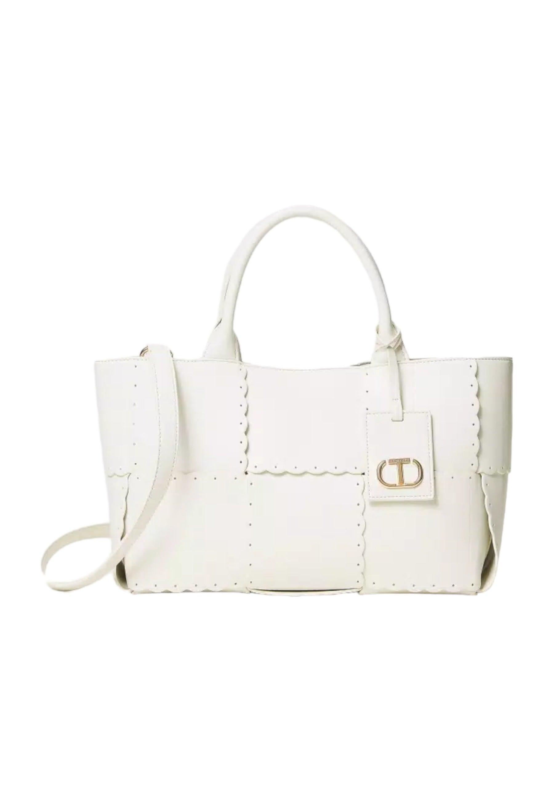 TWINSET Borsa Shopper Bianco Avorio 231TD8251 - Sandrini Calzature e Abbigliamento