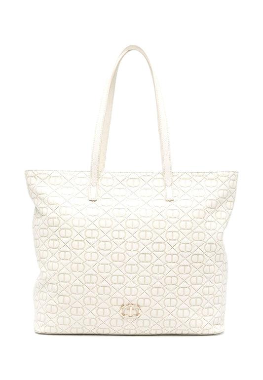 TWINSET Borsa Tote Avorio 231TB711E - Sandrini Calzature e Abbigliamento