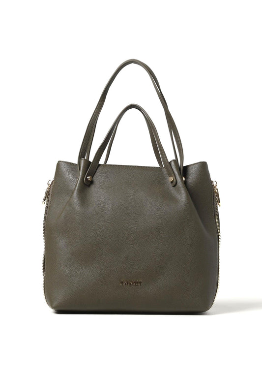 TWINSET Borsa Tote Large Verde Militare 232TB7050 - Sandrini Calzature e Abbigliamento