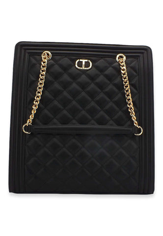 TWINSET Borsa Tote Quilted Nero 222TD8143 - Sandrini Calzature e Abbigliamento