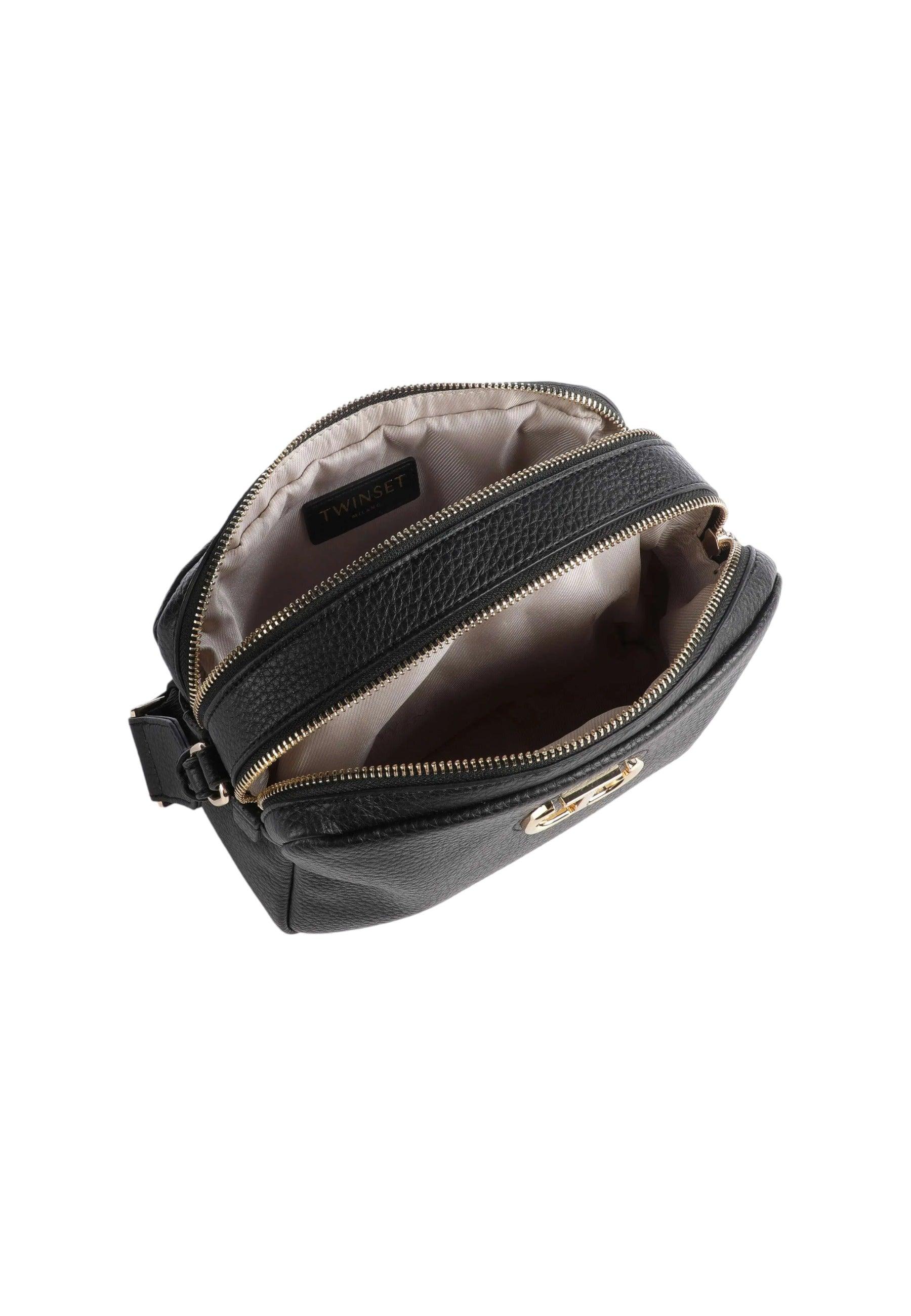 TWINSET Borsa Tracolla Camera Bag Nero 232TB7240 - Sandrini Calzature e Abbigliamento
