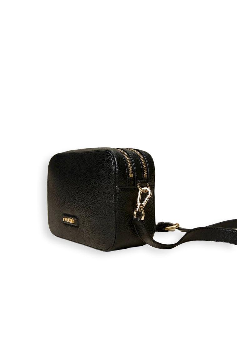 TWINSET Borsa Tracolla Double Zip Nero 222TD8321 - Sandrini Calzature e Abbigliamento