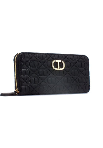 TWINSET Portafoglio Zip Donna Nero 231TB711G - Sandrini Calzature e Abbigliamento