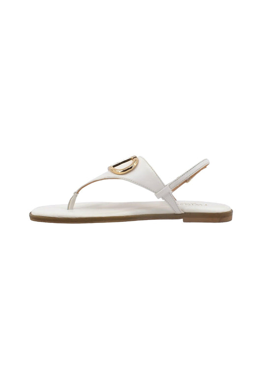 TWINSET Sandalo Infradito Donna Avorio 231TCP12A - Sandrini Calzature e Abbigliamento