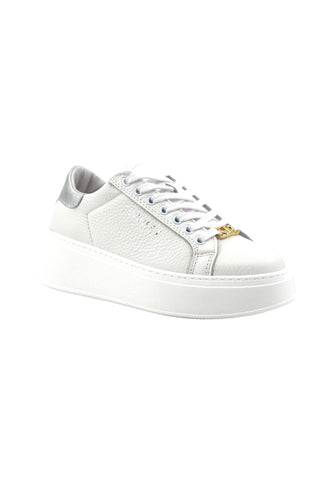 TWINSET Sneaker Donna Bianco Ottico Argento 241TC050 - Sandrini Calzature e Abbigliamento