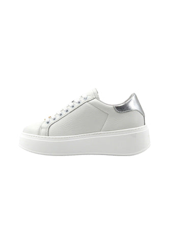 TWINSET Sneaker Donna Bianco Ottico Argento 241TC050 - Sandrini Calzature e Abbigliamento