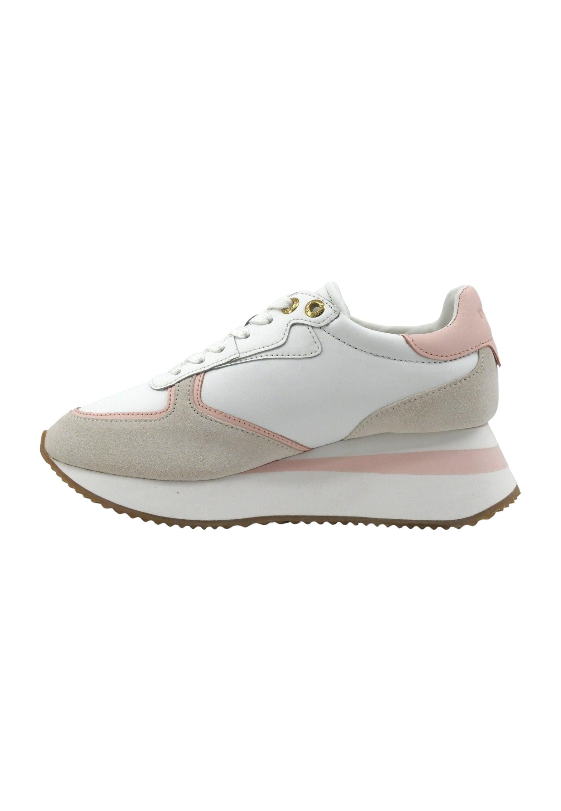 TWINSET Sneaker Donna Platform Bianco Ottico Cupcake Pink 241TC080 - Sandrini Calzature e Abbigliamento