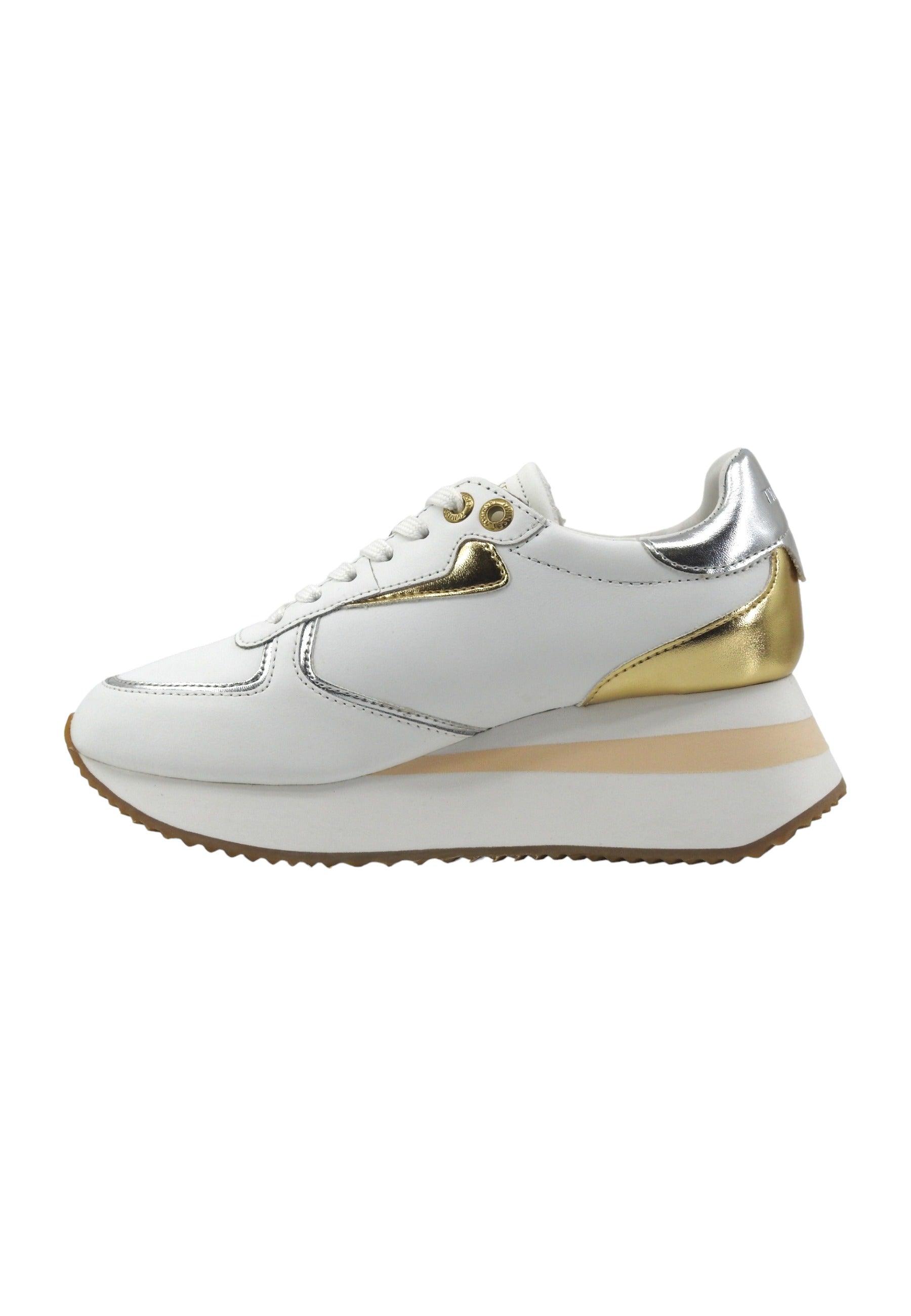 TWINSET Sneaker Donna Platform Multi Bianco Ottico Gold Silver 241TC080 - Sandrini Calzature e Abbigliamento