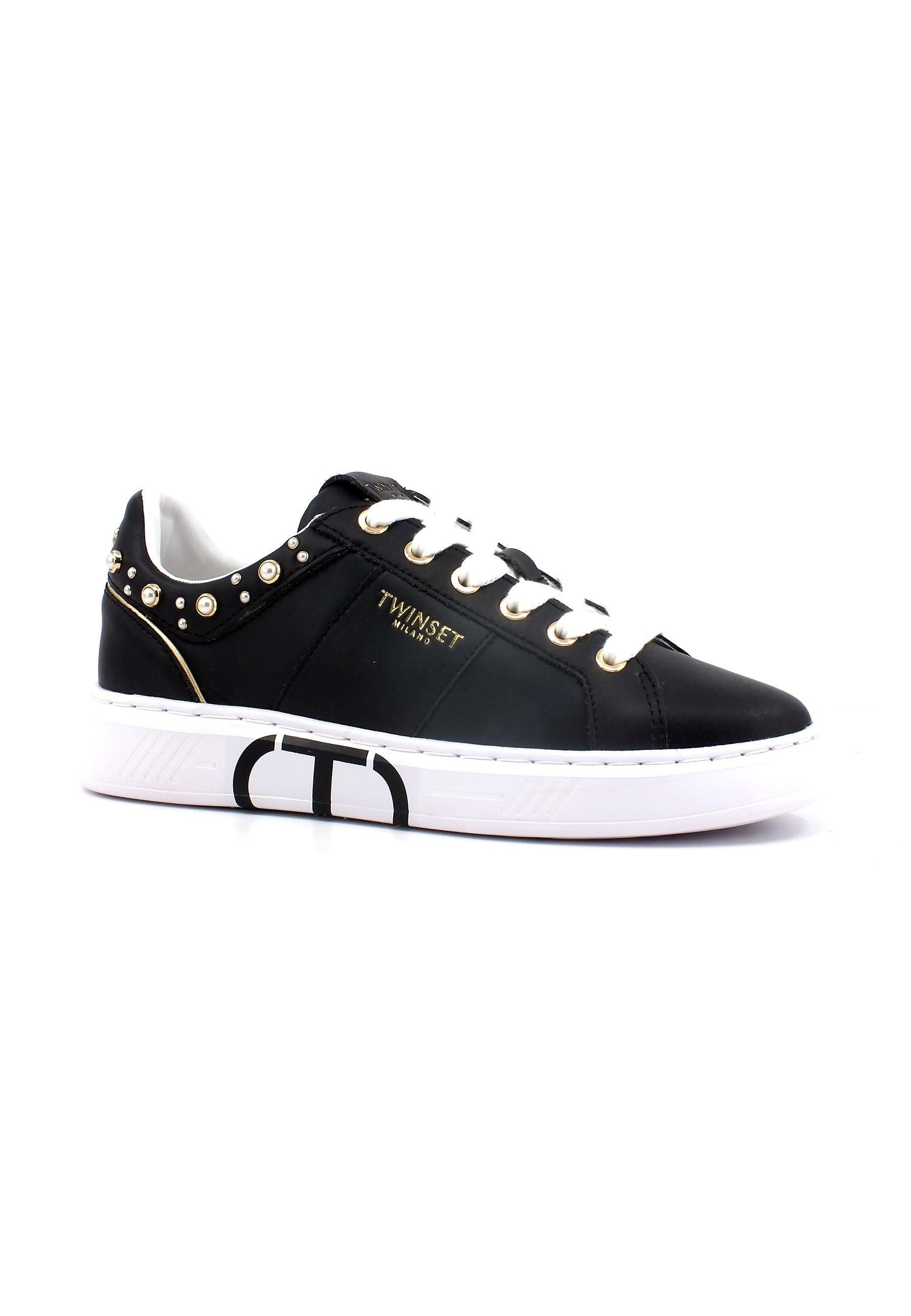 TWINSET Sneaker Perle Donna Nero 231TCP060 - Sandrini Calzature e Abbigliamento