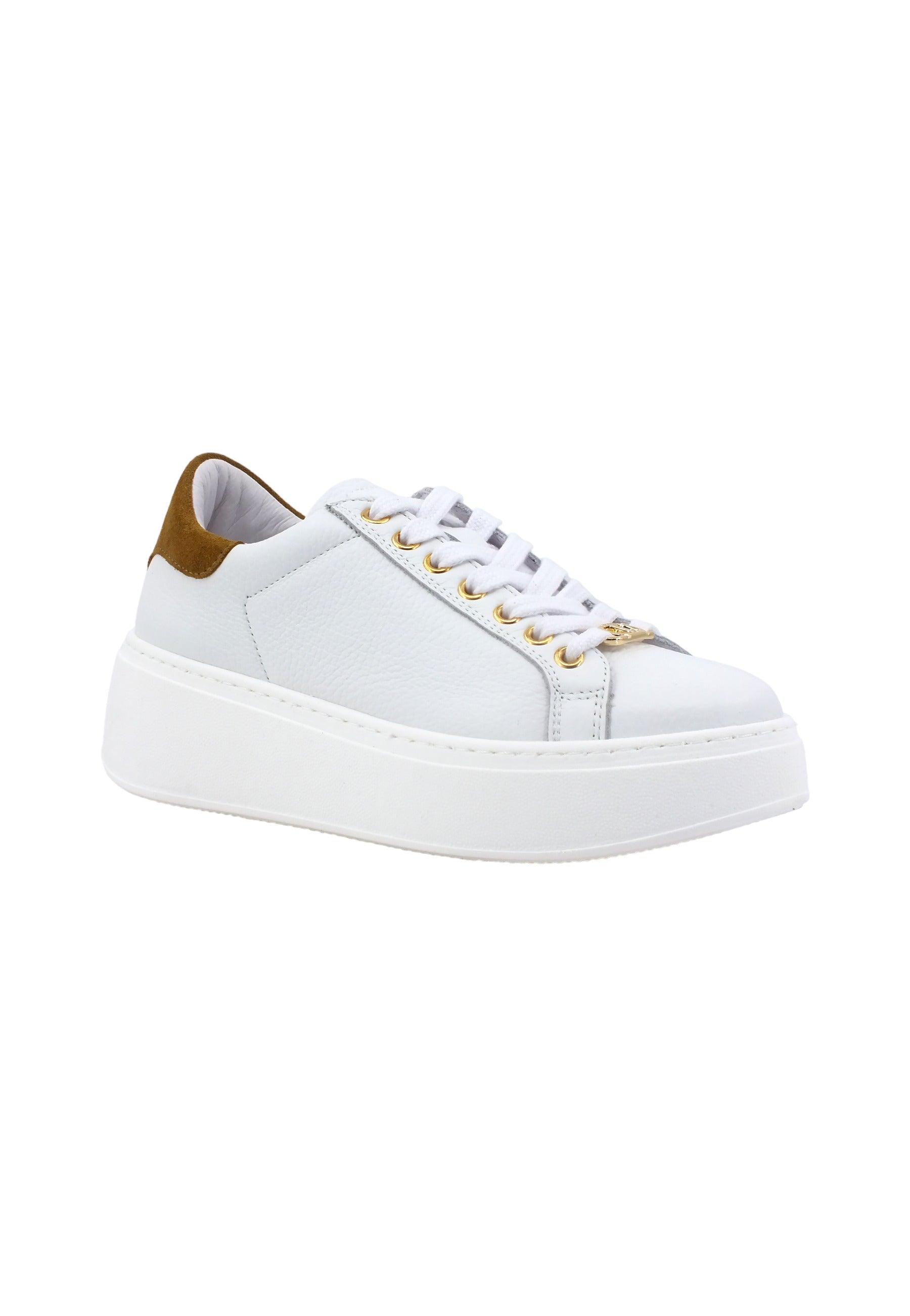 TWINSET Sneaker Platform Donna Bianco Ottico Pecan 232TCT190 - Sandrini Calzature e Abbigliamento