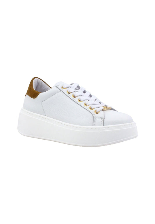 TWINSET Sneaker Platform Donna Bianco Ottico Pecan 232TCT190 - Sandrini Calzature e Abbigliamento