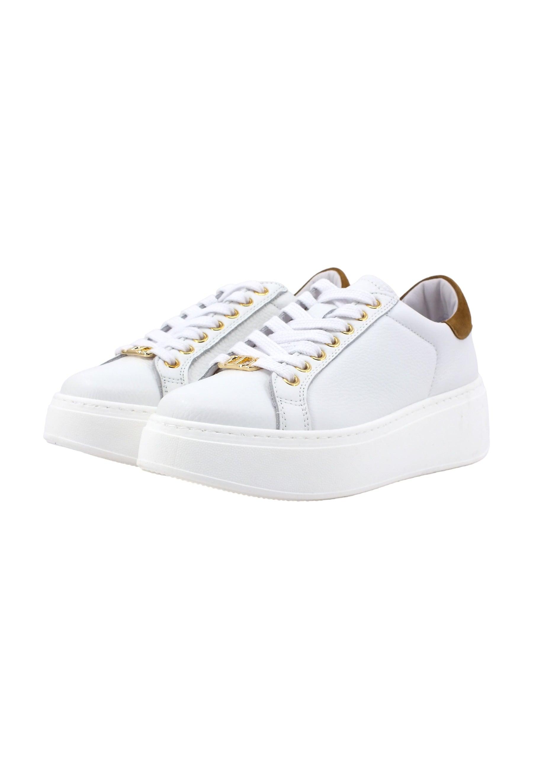 TWINSET Sneaker Platform Donna Bianco Ottico Pecan 232TCT190 - Sandrini Calzature e Abbigliamento