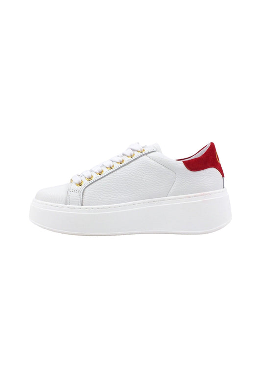 TWINSET Sneaker Platform Donna Bianco Ottico Rosso 232TCT190 - Sandrini Calzature e Abbigliamento