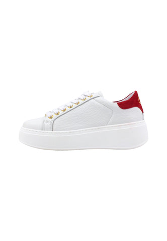 TWINSET Sneaker Platform Donna Bianco Ottico Rosso 232TCT190 - Sandrini Calzature e Abbigliamento