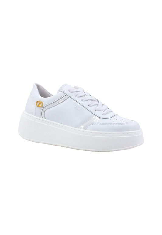 TWINSET Sneaker Platform Donna Ottico Bianco 232TCT180 - Sandrini Calzature e Abbigliamento