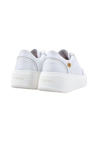 TWINSET Sneaker Platform Donna Ottico Bianco 232TCT180 - Sandrini Calzature e Abbigliamento