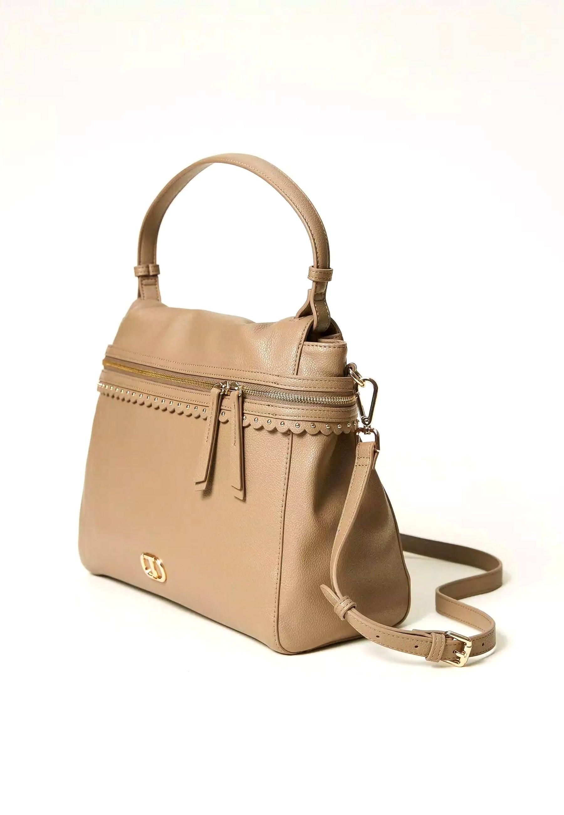 TWINSET Top Handle Borsa Light Taupe Beige 232TB7120 - Sandrini Calzature e Abbigliamento