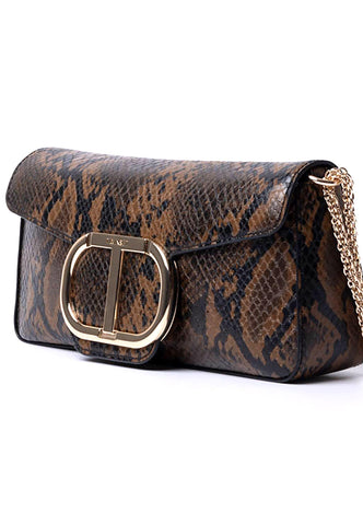 TWINSET Tracolla Clutch Python St. Whips 222TD8090 - Sandrini Calzature e Abbigliamento