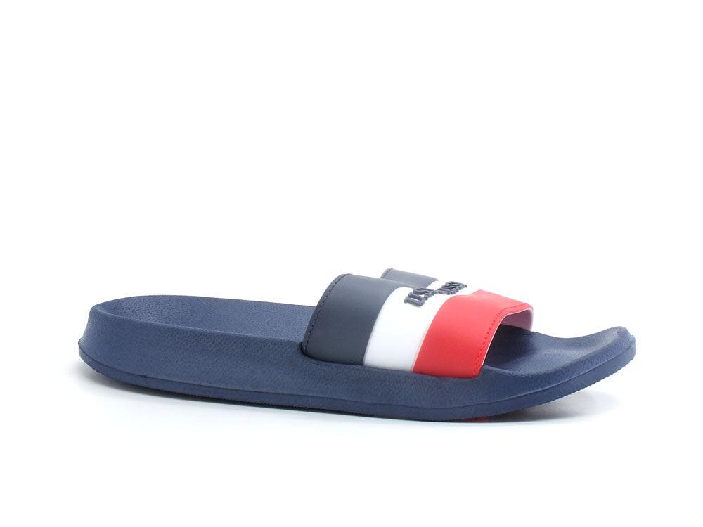 U.S. POLO ASSN. Ciabatta Fascia Gomma Blu Rosso Bianco - Sandrini Calzature e Abbigliamento