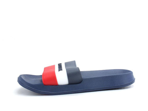 U.S. POLO ASSN. Ciabatta Fascia Gomma Blu Rosso Bianco - Sandrini Calzature e Abbigliamento