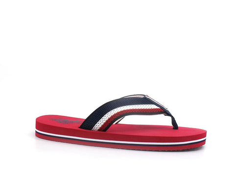 U.S. POLO ASSN. Ciabatta Infradito Mesh Tessuto Rosso - Sandrini Calzature e Abbigliamento