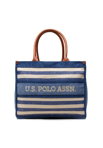 U.S. POLO ASSN. El Dorado Borsa Shopping Blue BEUDD5386WUP200 - Sandrini Calzature e Abbigliamento